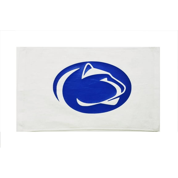 Pennsylvania 100% Cotton 11"x18" White Rally Towel Navy HTV Vinyl Hand Towel