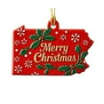 thumbnail image 1 of Pennsylvania - 2D Flat Joyful Christmas Tree Hanging Ornament Style E, Christmas Ornaments For Winter Holiday Indoor Decor, Xmas Tree Ornament, 1 of 3