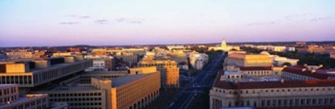 Pennsylvania Ave Washington DC Canvas Art - Panoramic Images (18 x 6)