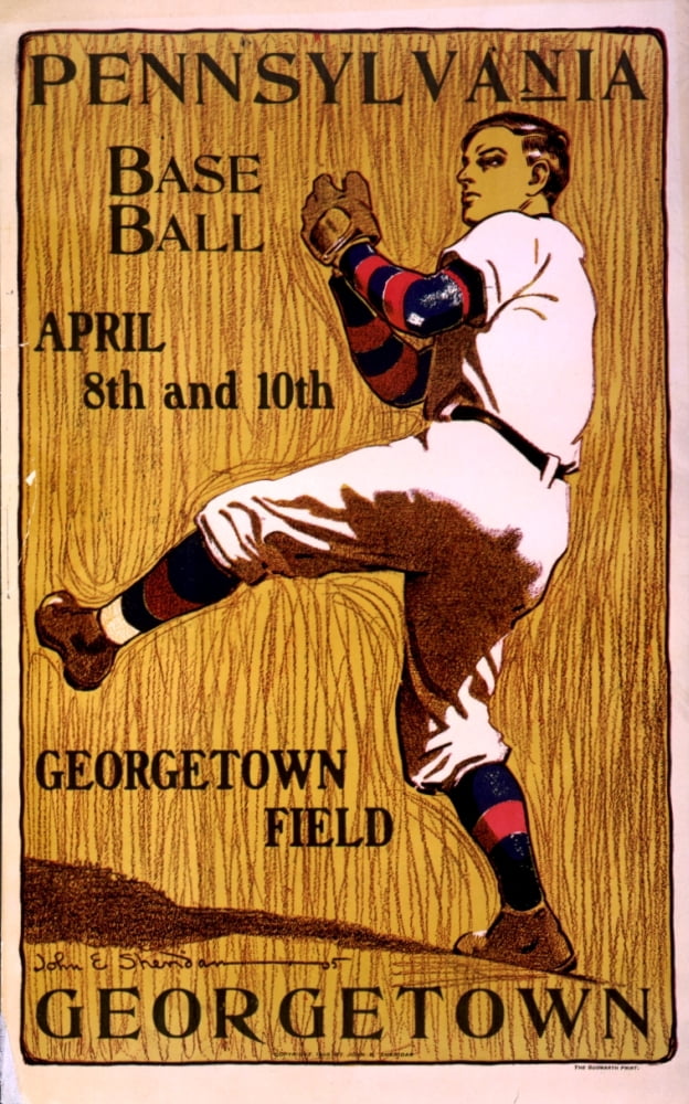 Pennsylvania Base Ball 1905 Canvas Art - John E Sheridan (18 x 24)