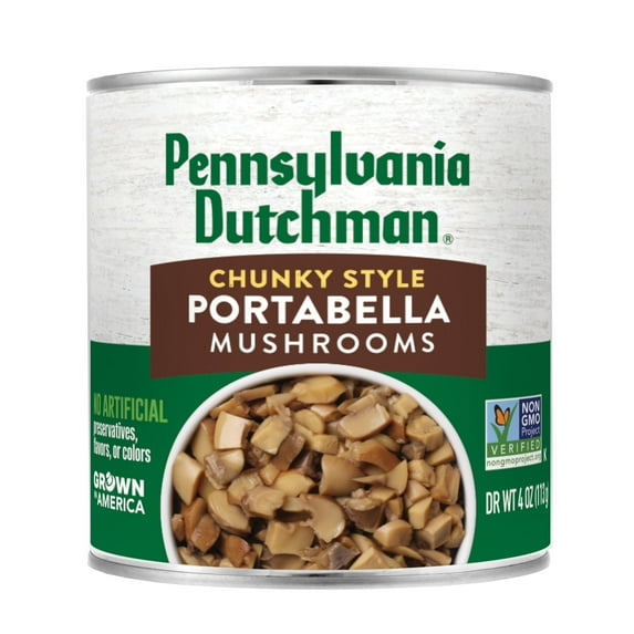 Pennsylvania Dutchman Chunky Style Portabella Mushrooms, 4oz Can