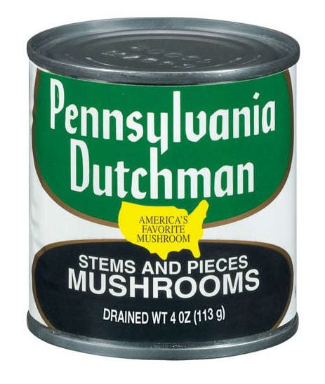 Pennsylvania Dutchman ,Mushroom, Jarred Vegetable Bottle 12 Pack. 4 oz.