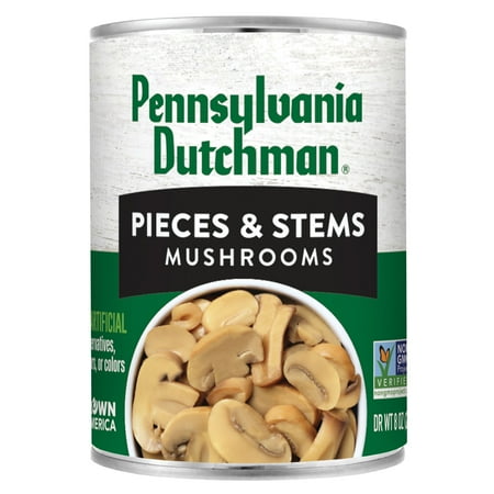 Pennsylvania Dutchman Pieces & Stems Mushrooms, 8oz Can