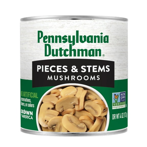 Pennsylvania Dutchman Pieces & Stems Mushrooms, 4oz Can
