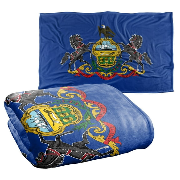 Pennsylvania Flag Silky Touch Super Soft Throw Blanket 36" x 58"