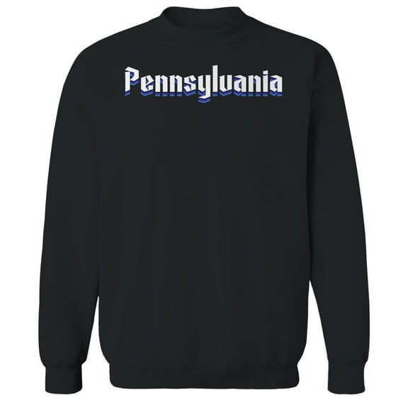 Pennsylvania Humor Graphic Black Men's Crewneck Sweatshirt