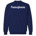 thumbnail image 1 of Pennsylvania Humor Graphic Navy Men's Crewneck Sweatshirt, 1 of 1