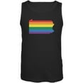 thumbnail image 1 of Pennsylvania LGBT Gay Pride Rainbow Black Adult Tank Top - Small, 1 of 1