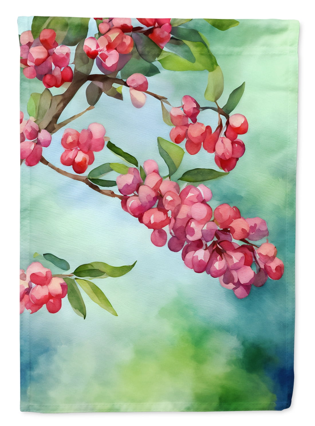 Pennsylvania Mountain Laurels in Watercolor House Flag 28 in x 40 in