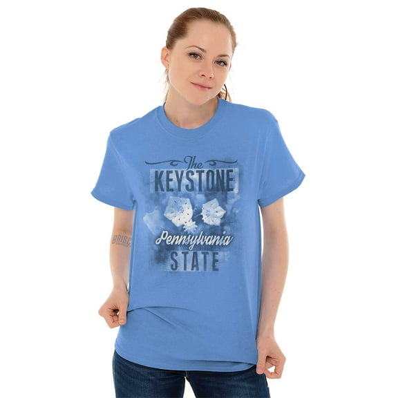 Pennsylvania PA State Flower Souvenir Women's Graphic T Shirt Tees Brisco Brands X