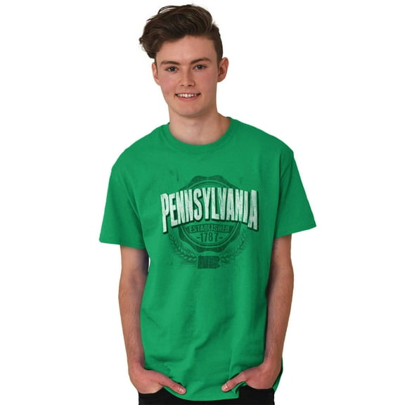 Pennsylvania PA Student Campus Pride Men's Graphic T Shirt Tees Brisco Brands S
