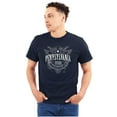 thumbnail image 1 of Pennsylvania Patriotic State Shape PA Plus Size Crewneck Graphic Tee Shirt Brisco Brands 2X, 1 of 5