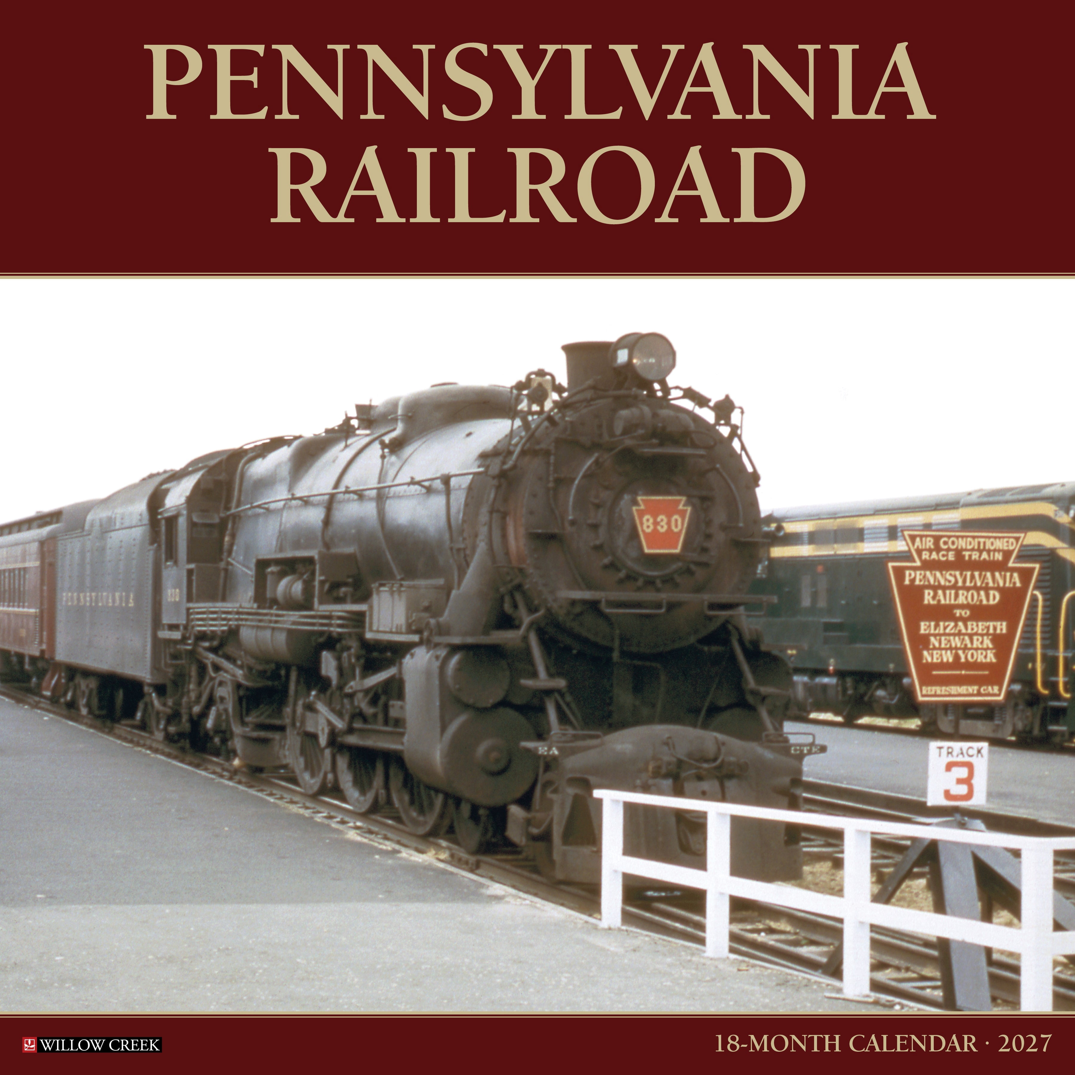 Willow Creek Press, Pennsylvania Railroad 2027 Wall Calendar