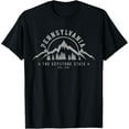 thumbnail image 1 of Pennsylvania State Est. 1787 Vintage Mountains Gift T-Shirt, 1 of 3