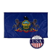 Pennsylvania State Flag - 3ft x 5ft Knitted Polyester, State Flag Collection, Made in The USA