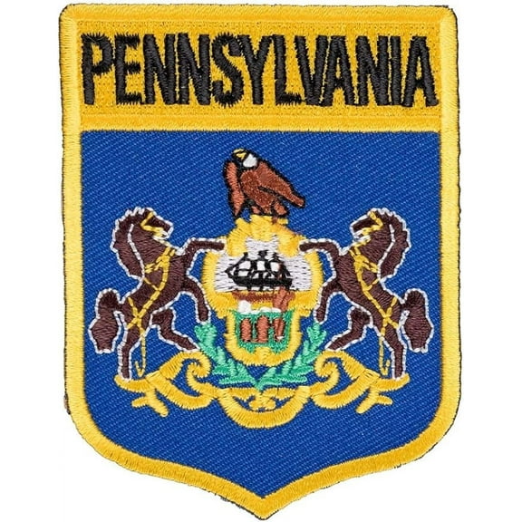 Pennsylvania State Flag Shield Patch, United States of America Patches