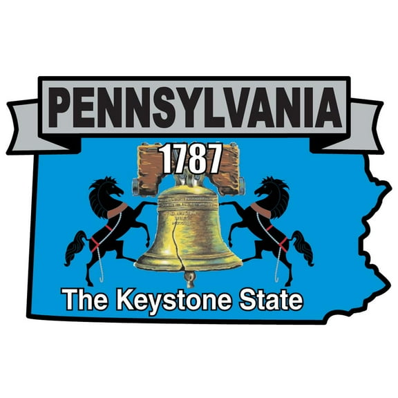 Pennsylvania State Map Patch 3"