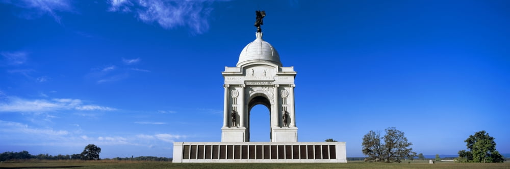 Pennsylvania State Memorial at Gettysburg National Military Park Gettysburg Pennsylvania USA Canvas Art - Panoramic Images (12 x 36)