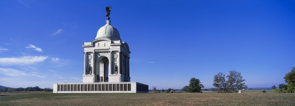 Pennsylvania State Memorial at Gettysburg National Military Park Gettysburg Pennsylvania USA Canvas Art - Panoramic Images (13 x 36)