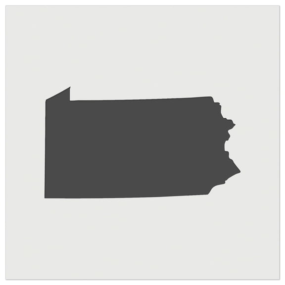 Pennsylvania State Silhouette DIY Cookie Wall Craft Stencil - 3.5 Inch