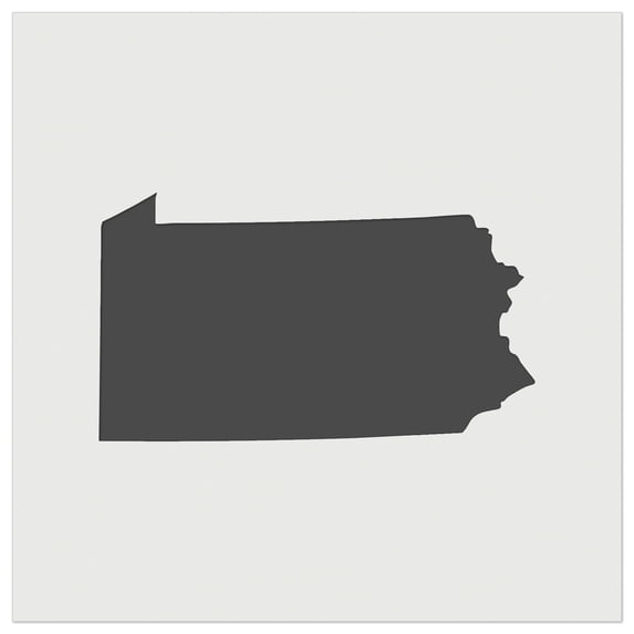 Pennsylvania State Silhouette DIY Cookie Wall Craft Stencil - 5.5 Inch