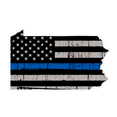 thumbnail image 1 of Pennsylvania State (V39) Thin Blue Line Vinyl Decal Sticker Car/Truck Laptop/Netbook Window, 1 of 1