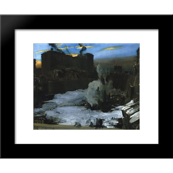 Pennsylvania Station Excavation 20x24 Framed Art Print by George Bellows