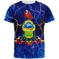 thumbnail image 1 of Pennsylvania Vintage Distressed State Flag All Over Mens T Shirt Multi 2XL, 1 of 2