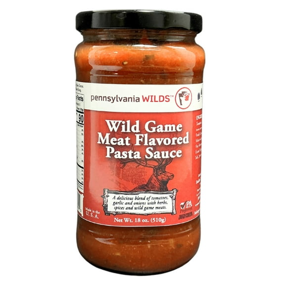 Pennsylvania Wilds - Wild Game Meat Flavored Sauce 18 oz, Gluten Free, No Corn Syrup, PA Preferred, Cholesterol Free