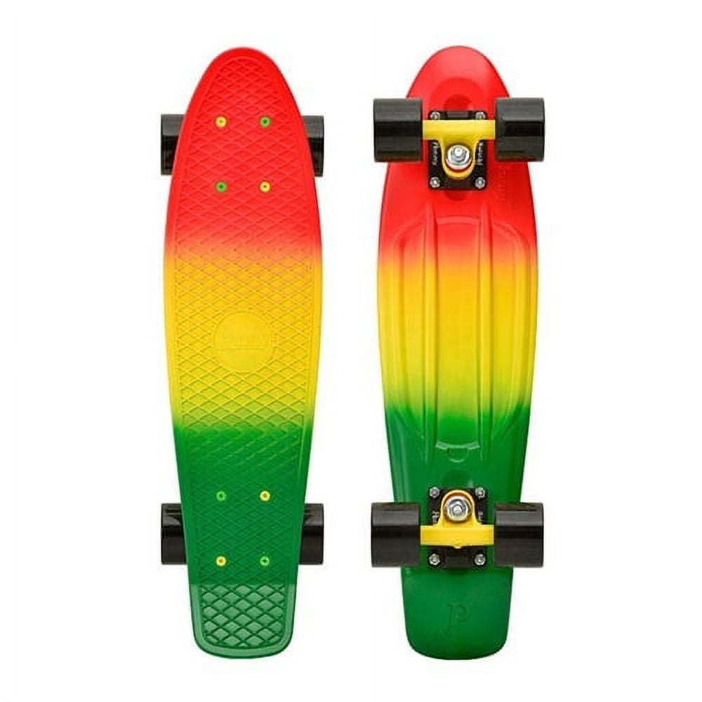 Penny Board ブラック/オレンジ/ターコイズ Bright Light 22