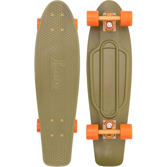Penny Australia, 27 Inch Burnt Olive Penny Board, The Original Plastic Skateboard
