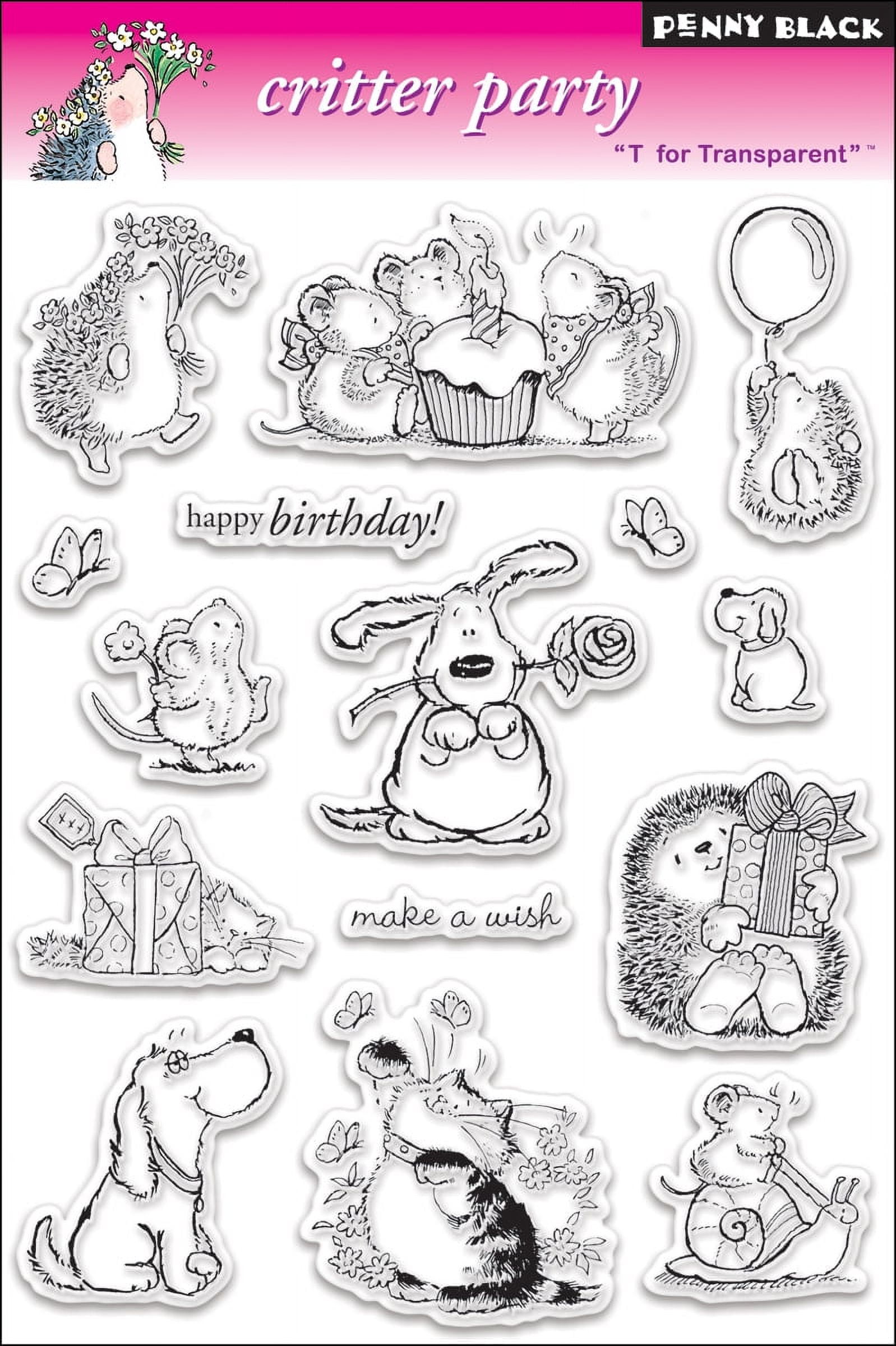 Penny Black Clear Stamps Critter Party