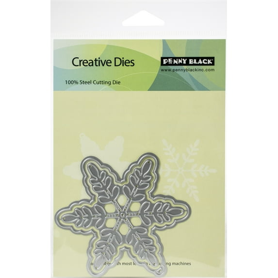 Penny Black Creative Dies-Snowflake Tag 3.8"X3.5"