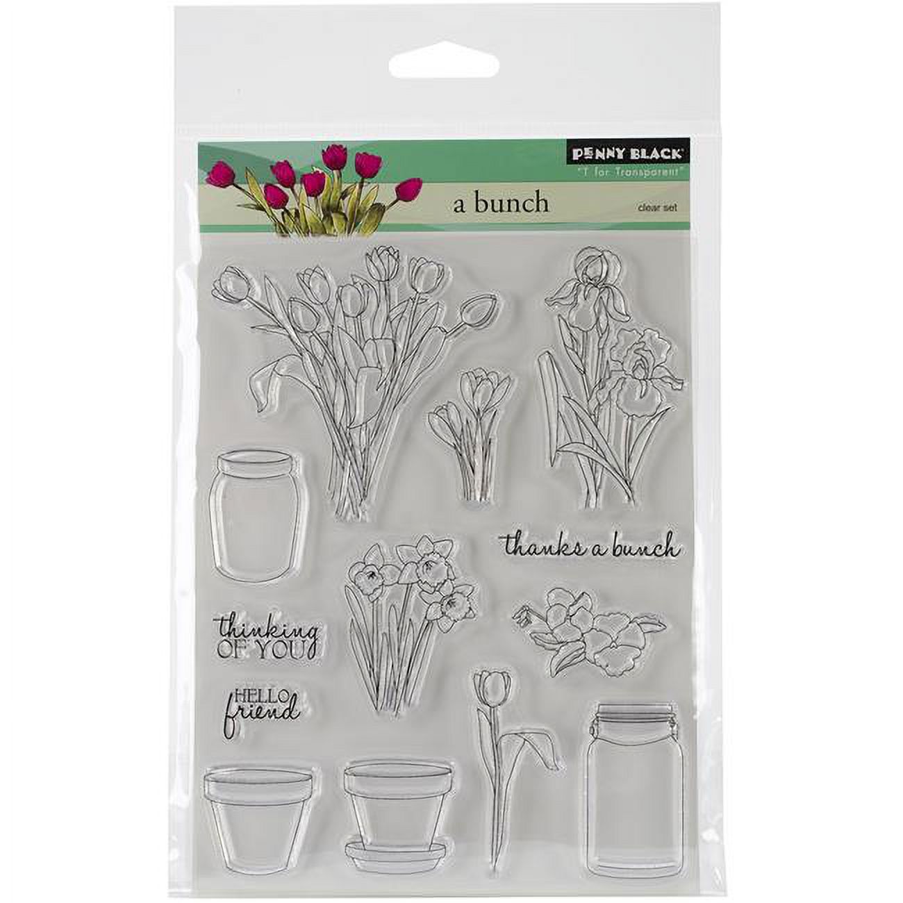 Penny Black Cupcake Mimi Wood Mounted Rubber Stamp For Card Making & Crafts