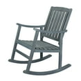 thumbnail image 1 of Penny Classic Slat-Back 300-Lbs Support Acacia Wood Patio Outdoor Rocking Chair, Gray, 1 of 8