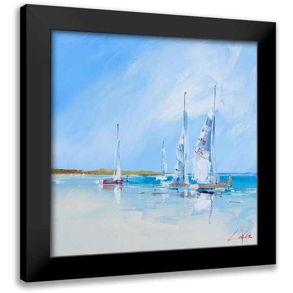 Penny, Craig Trewin 12x12 Black Modern Framed Museum Art Print Titled - Aspendale Sails 1