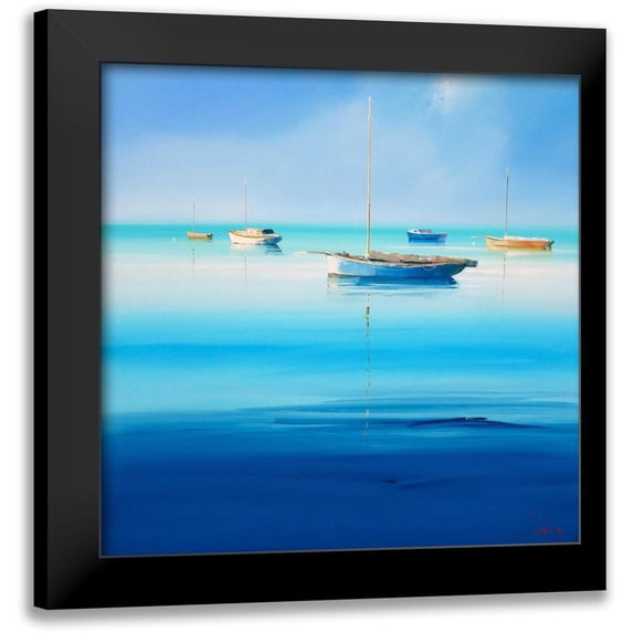 Penny, Craig Trewin 12x12 Black Modern Framed Museum Art Print Titled - Blue Couta