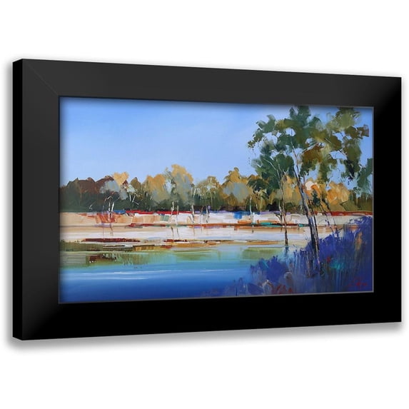 Penny, Craig Trewin 14x10 Black Modern Framed Museum Art Print Titled - Late Night, The Murray 2