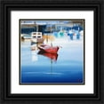 thumbnail image 1 of Penny, Craig Trewin 15x15 Black Ornate Wood Framed with Double Matting Museum Art Print Titled - Mordialloc Moorings, 1 of 4