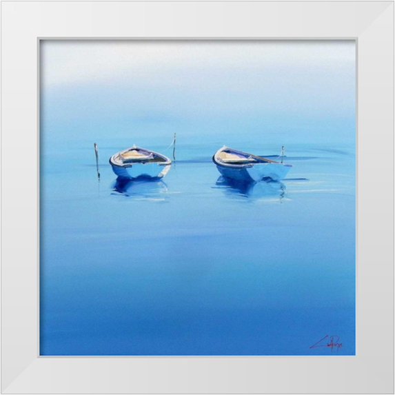 Penny, Craig Trewin 20x20 White Modern Wood Framed Museum Art Print Titled - Late Moorings