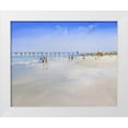 thumbnail image 1 of Penny, Craig Trewin 24x20 White Modern Wood Framed Museum Art Print Titled - Henley Pier, 1 of 4