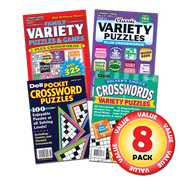 Penny Dell Favorite Crossword & Variety Puzzle 8-Pack (Paperback)
