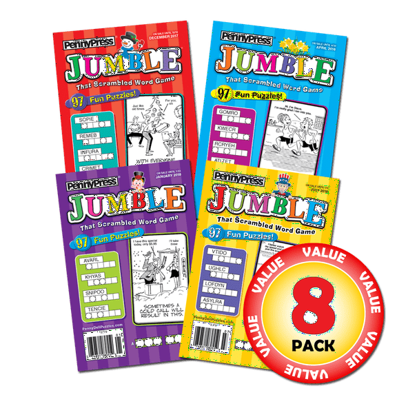 Penny Dell Favorite Jumble® Puzzle 8-Pack (Paperback)