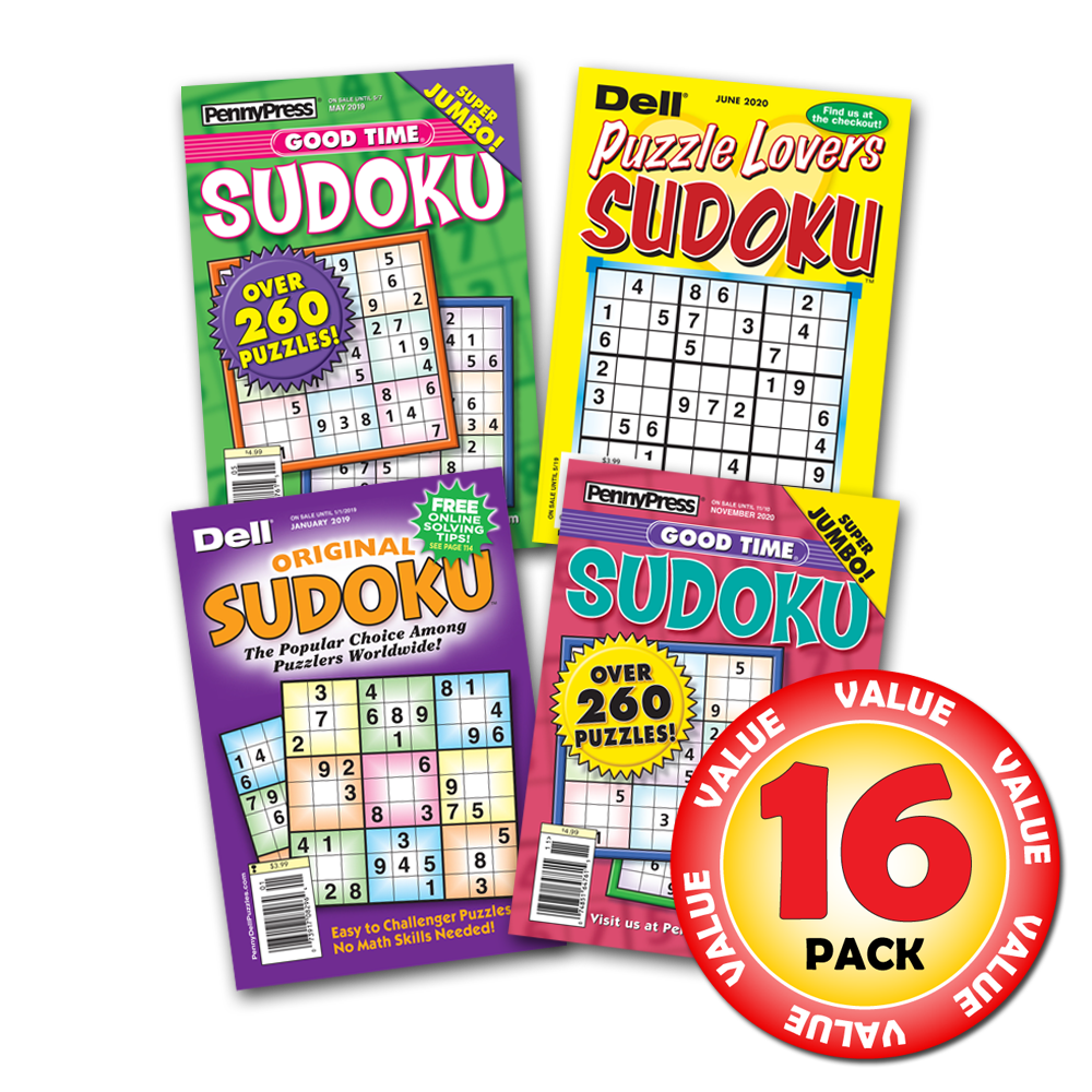 Dell Original Sudoku Easy to Challenger Puzzles