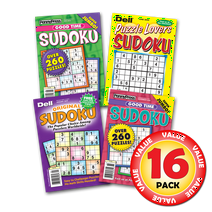 Penny Dell Favorite Sudoku Puzzles 16-Pack (Paperback)