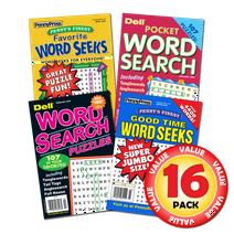 Penny Dell Favorite Word Seek 16-Pack (Paperback)