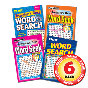 Penny Dell Favorite Word Seek 6-Pack (Paperback)