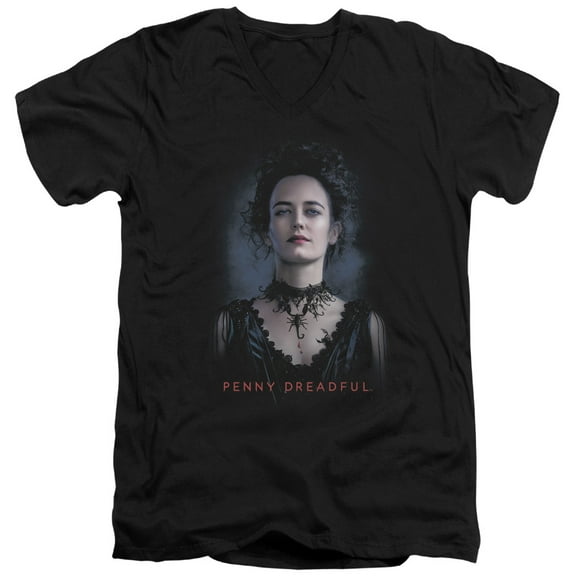 Penny Dreadful Vanessa Adult V-Neck T-Shirt 30/1 T-Shirt Black