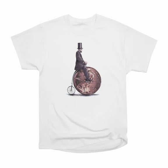 Penny Farthing T-Shirt Tee Gift For Him Merch For Her Apparel For Friend