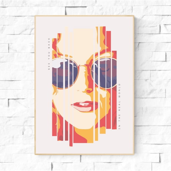 Penny Lane Almost Famous Quote Cameron Crowe Minimalist Movie, See You Back In The Real World #146, Stretched Canvas Size 16x24